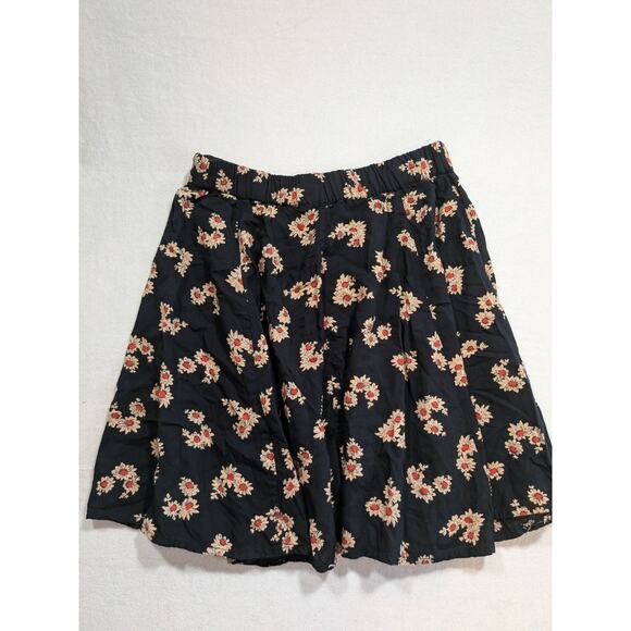 vintage star cody floral mini skirt 100% rayon size S - Picture 6 of 6